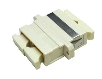 ADA-SCUDPHBRBEIGE Fiberworks AS  Adapter MM SC-DPX OM1/OM2 Beige With flange, metal clip, Zr. sleeve